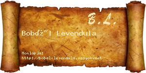 Bobál Levendula névjegykártya